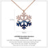LADORIN Snowflake Necklace - 925 Sterling Silver Necklace with Special Wooden Gift Box